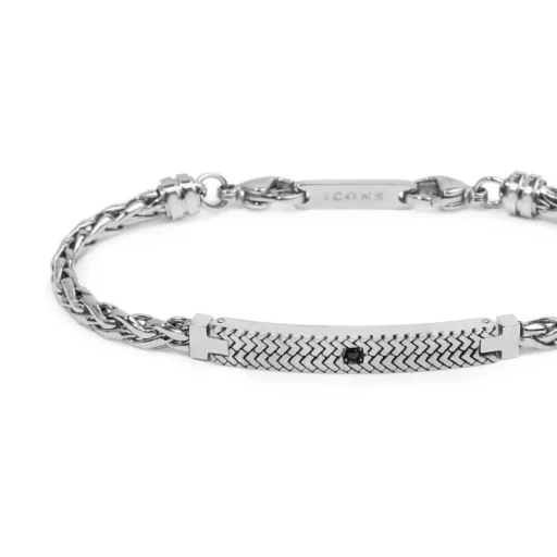 bracciale-catena-a-sonaglio-piatta-zircone-centrale (1)