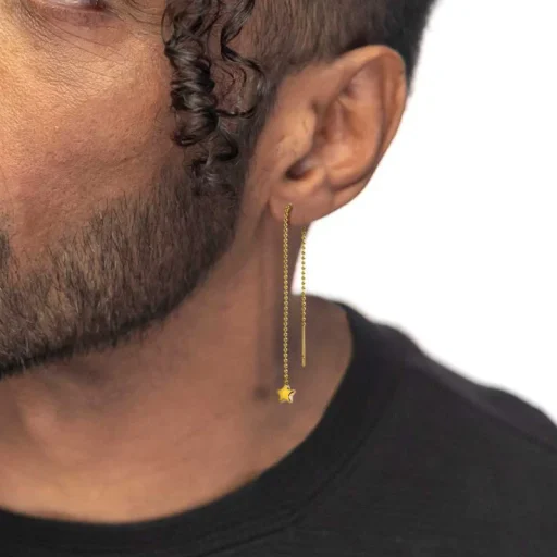 orecchino-pendente-catena-a-sfere-con-stella (7)